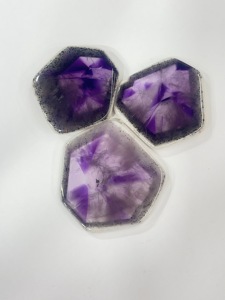 Lote de 10 Piezas de Amatista Natural Trapiche Star en Forma de Cabujón, 139g, Proveedor Mayorista de Gemas Sueltas para Compradores de China - Product Image 5