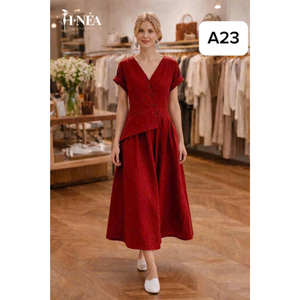 Fabricante, Vestido de Noche para Fiesta, Trabajo o Café, con Manga de 23cm y Largo de 80cm, Estilo Chic Japonés de Satén, Silueta en A, Premium de Vietnam - Product Image 3