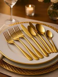 Colección de cubiertos y vajilla Radiant Celebration diseñada para experiencias culinarias decorativas de lujo - Product Image 3