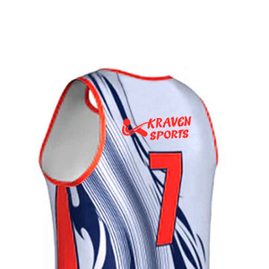 Maillot de basket-ball personnalisé de qualité supérieure, imprimé sur mesure, multicolores, avec nom et numéro personnalisés - Product Image 5