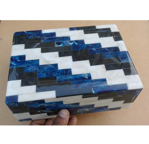 High Quality Bone Inlay Jewelry <b>Box</b> Handcrafted Modern Glossy Finished Bone Inlay <b>Shelf</b> <b>Box</b> Jewelry Organizer for Luxury Gifting - Product Image 1