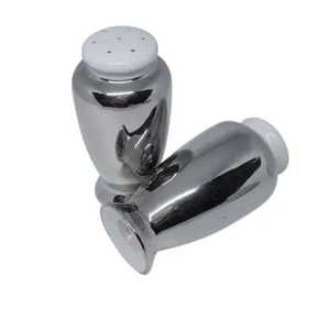 Modern Silver Plated Stainless Steel Leak Proof Dishwasher Safe <b>Salt</b> Pepper Shakers Urn Shape Spice Dispenser Set Tableware Pots - Product Image 1