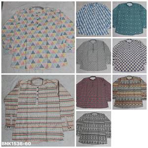 Colección de Kurta Corta para Hombre de Manga Larga con Diseño Estampado en Poliéster Rayón de Alta Calidad, Exportador Indio, Suministro al por Mayor - Product Image 6