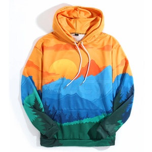Sweat-shirts à capuche personnalisés en coton molletonné pour hommes, coupe-vent, collection 2026, sublimation - Product Image 1