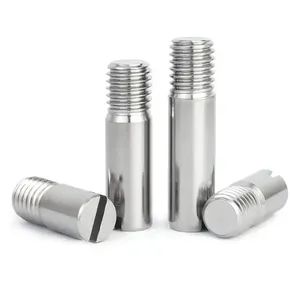 Composants de base de machines en acier inoxydable usiné de précision industrielle, à finition brillante et diamètre de tête de douze millimètres - Product Image 1