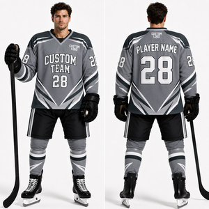 Conjunto de Uniforme de Hockey sobre Hielo Colorfast: Jersey, Pantalones y Calcetines con Diseño Completo y Artístico, Cosido, para Entrenamiento y Temporada - Product Image 6