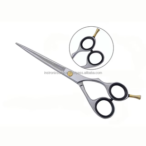 Ciseaux de coiffure professionnels en acier inoxydable, manche long, pointe acérée, pour droitiers, pour usage en salon, OEM ODM INSTRONIX SURGICAL - Product Image 1