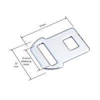 Ceinture de sécurité rétractable en acier inoxydable à 2 points avec ajustement universel et certification ISO 9001