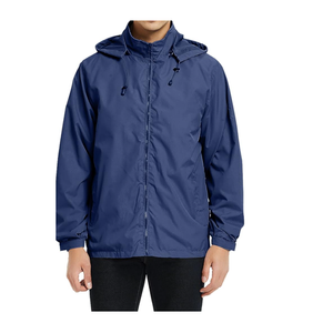 Veste coupe-vent légère pour homme, respirante et imperméable avec capuche, pour les activités de plein air et les tenues décontractées - Product Image 2