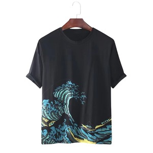 เสื้อยืดผู้ชายที่ดีที่สุด เสื้อยืดลำลองแขนสั้นพิมพ์ลาย คอกลม เสื้อยืดคุณภาพสูงสำหรับผู้ชาย - Product Image 1