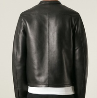 Nouvelle veste en cuir pour homme en peau de mouton, style motard, tendance coréenne, coupe slim, revers, imperméable, écologique, style urbain 2024