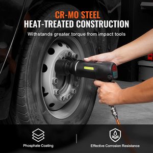 6-Point 8-Piece SAE Spindle Nut <b>Socket</b> Set CR-MO Heat Treated Large Axle Nut <b>Impact</b> <b>Socket</b> 3/4\" Drive for Product <b>Socket</b> - Product Image 6