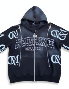 Sudadera con capucha para hombre, estilo urbano, con hombros caídos, vintage, 100% algodón, lavado ácido, con pedrería, en varios colores, con logotipo personalizado. - Product Image 5