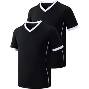 Maillot de football unisexe bleu à col en V et manches courtes, en polyester respirant, coupe classique, toutes saisons, PUNJAB DIAMOND personnalisé - Product Image 3