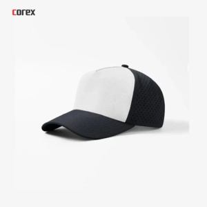 Gorra de Golf Beige Personalizada con Logotipo Bordado a Mano, 5 Paneles, Unisex, para Adultos, Corte Láser, Perforada, Transpirable, Impermeable, de Lona con Cuerda - Product Image 2