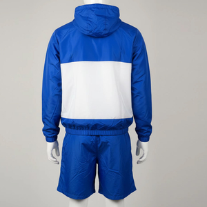 Custom Color Men's Windbreaker Two-Piece Shorts <b>Set</b> Custom Made Own Your Logo Jogging Wear <b>Knitted</b> Digital Printing - Product Image 2