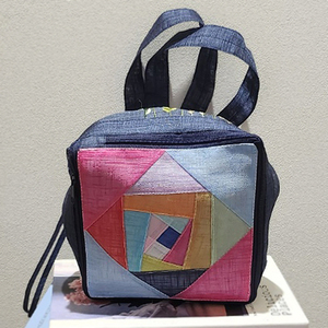 Sac fourre-tout coréen traditionnel recyclable Goyu, convertible avec cordon de serrage, patchwork Jogakbo brodé, sac cadeau réutilisable, sac à main - Product Image 4