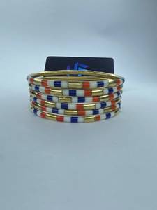 Vintage Ethnic Luxury Handforge Global Impex Women's Brass <b>Resin</b> Bangles-Colorful Party Jewelry From Uttar Pradesh - Product Image 3
