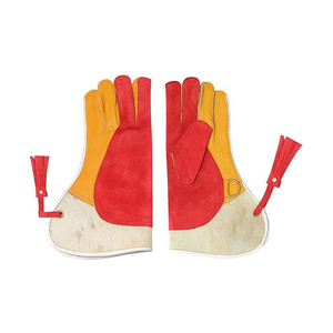 Gants de fauconnerie en cuir de toutes couleurs, conçus sur mesure, gants de sécurité pour la manipulation des oiseaux, dernier design - Product Image 1