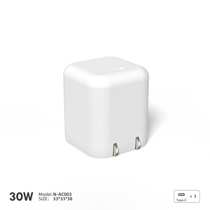 Cargador Rápido USB-C PD de 30W con PPS, Enchufe Estadounidense, para <span class=keywords><strong>iPhone</strong></span>/Samsung/Tablet/Laptop, N-AC003 GaN - Product Image 1