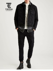 Veste en jean pour homme de haute qualité, sur mesure, nouvelle veste longue en jean élégante en laine et coton, vente en gros OEM, vêtements décontractés pour garçons - Product Image 2