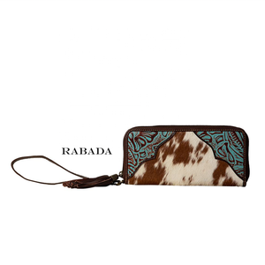 กระเป๋าหนังวัวขนสัตว์พิมพ์ลายดอกไม้ทำด้วยมือคลัทช์หนังแท้สไตล์ตะวันตก - Product Image 5