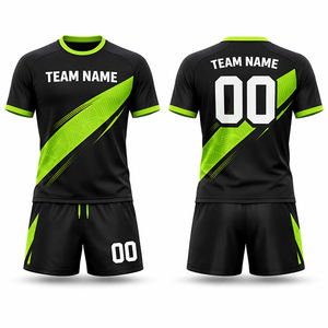 Maillot de football à manches courtes entièrement sublimé, uniforme de football - Product Image 1