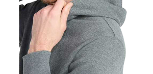 Sudadera con Capucha para Hombre, Color Sólido, Informal, para Otoño, 100% Algodón Tejido, Transpirable, 300g, Gris, Producto Más Vendido - Product Image 3