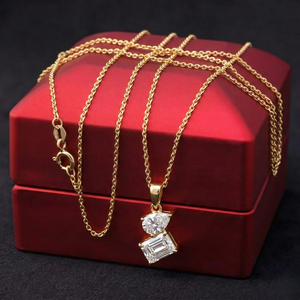 เพชรเพาะเลี้ยงในห้องปฏิบัติการ 2.00 กะรัต สี E รูปไข่เจียระไนแบบบริลเลียนท์ ได้รับการรับรองจาก IGI ทองคำแท้ 14 กะรัต จี้เพชรสำหรับงานหมั้น น้ำหนักเบา เหมาะสำหรับสวมใส่ทุกวัน - Product Image 1