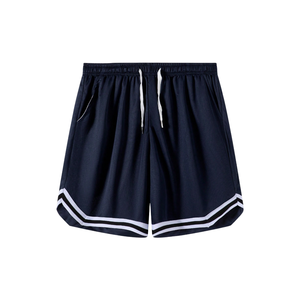 Pantalones Cortos de Baloncesto para Hombre, Tejidos, Transpirables, de Corte Holgado, para Entrenamiento Atlético, Gimnasio, Correr, Ropa Deportiva, Cintura Elástica con Cordón, Casuales - Product Image 3