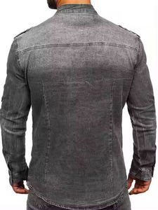 Camisas de Mezclilla para Hombre, de Algodón, Transpirables, de Gran Tamaño, Nueva Colección 2025, Marca Privada, Precios Económicos, Buen Fabricante - Product Image 5