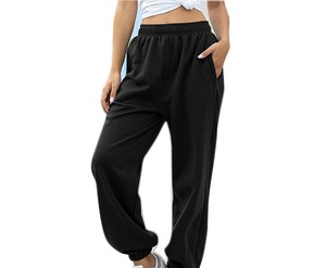 Wholesale <b>Oversized</b> <b>Sweatpants</b> Women High Waist <b>Sweatpants</b> Custom Logo Streetwear Fashion Fit - Product Image 4