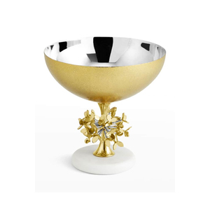 Bol de service rond en métal de haute qualité, motif abstrait, design élégant, fabriqué en Inde, pour aliments et chocolats. - Product Image 6