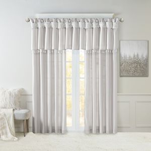 Mantovana 50x26 "in finta seta con perline in argento leggero - Product Image 6