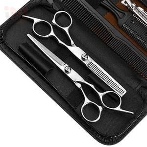 Ciseaux de coiffure professionnels durables en acier inoxydable, kit d'outils de salon avec logo personnalisé - Product Image 3