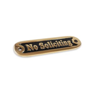 Please <b>Ring</b> The Bell Brass Door Sign Casted Gold Black Plaque <b>Plate</b> Home Entrance Guest Welcome Decorative Sign - Product Image 5