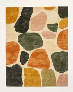 Alfombra de Lana Moderna Hecha a Mano con Diseño Floral, Alfombra de Lujo para Piso, Alfombra Suave de Felpa, Tamaño Personalizado para Uso Doméstico - Product Image 3