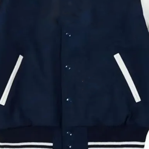 Chaqueta Universitaria Unisex Griega Personalizada |   Mezcla de Lana y Cuero Vacuno de Primera Calidad |   Cintas Bordadas Personalizadas para Fraternidades y Hermandades - Product Image 5