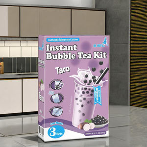 Alody Kit de Té de Burbujas y Bolas de Tapioca Cremosas Instantáneas para el Hogar (3 Sets/Caja) Sin Aditivos, Duración 18 Meses - Product Image 1