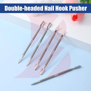 Pousse-cuticules professionnel en acier inoxydable à double extrémité, éliminateur de peaux mortes, nettoyeur d'ongles, outils de manucure et pédicure - Product Image 4