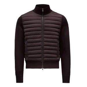 Premium Men's <b>Winter</b> <b>Leather</b> Puffer <b>Jacket</b> High Quality Finished Embroidered Crocheted Weaving OEM Service Available - Product Image 4