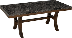 Modern Durable 6-Seater Dining Table with Marble Look <b>Tabletop</b> Rectangular Design for Home Apartment and Restaurant - Product Image 6