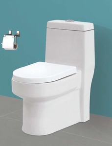 CLOSET MONOBLOQUE DE 720X350X645 mm CON SIFÓN EN S DE 225 mm Y 100 mm CON EXCELENTE SISTEMA DE DESCARGA - Product Image 2