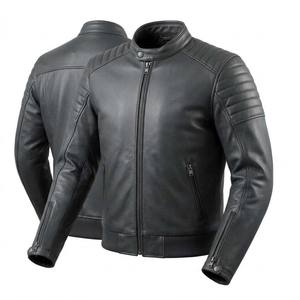 Chaqueta de cuero reforzada para hombre, chaquetas para hombre, equipo táctico para motocicleta, ropa de motociclista resistente, EE. UU. - Product Image 2