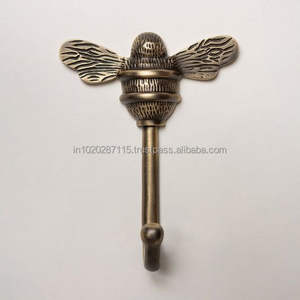 Brass <b>wall</b> hooks offering versatile hanging options <b>for</b> everyday household items with <b>wall</b> mounted organization solutions spaces - Product Image 3