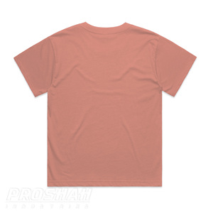 Proshah Boxy เสื้อยืดผู้หญิง,เสื้อยืดสตรีสีโรสโกลด์พีชผ้าฝ้ายความยาวปานกลาง100% - Product Image 2
