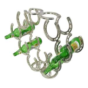 Exhibidor de Vino para Barra, Estilo Herradura, Soporte Decorativo de Metal para Botellas, Organizador de Botellas, Precio de Fábrica - Product Image 1