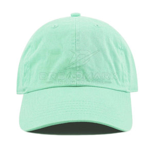 Casquette de baseball unisexe en coton vert menthe de DREADMARK INDUSTRIE, réglable, couleur unie, décontractée, pour le printemps et l'été - Product Image 2