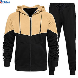 Conjunto Deportivo de Moda para Hombre, 2 Piezas, Traje Deportivo de Manga Larga con Cierre Completo, Conjunto Deportivo Activo - Product Image 4
