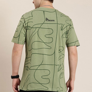 เสื้อยืดสตรีทแวร์พิมพ์ลาย DTG สไตล์ใหม่มาแรง ใช้ได้หลากหลายสี ผลิตจากผ้าเจอร์ซีย์คอตตอน 100% - Product Image 2
